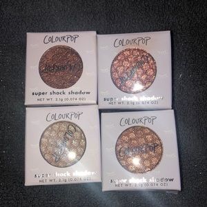 NWT colourpop super shock eyeshadows bundle